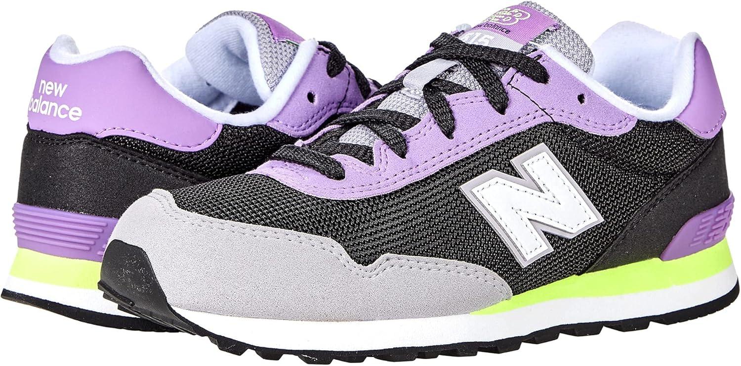 imageNew Balance UnisexChild 515 V1 LaceupBlackHeliotrope
