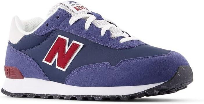 imageNew Balance UnisexChild 515 V1 LaceupDream StateMonarch Burgundy