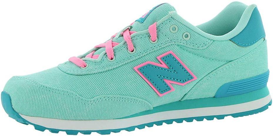 imageNew Balance UnisexChild 515 V1 LaceupLight TidepoolNeon Aqua Blue