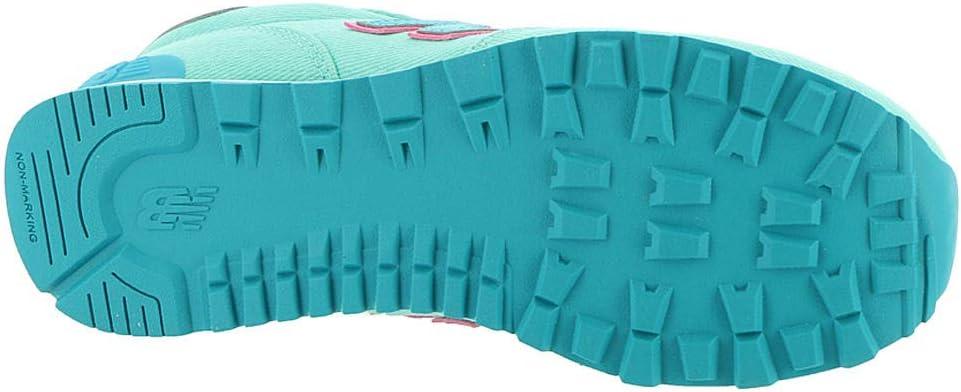 imageNew Balance UnisexChild 515 V1 LaceupLight TidepoolNeon Aqua Blue