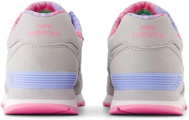 imageNew Balance UnisexChild 515 V1 LaceupRain CloudSignal PinkElectric Sky