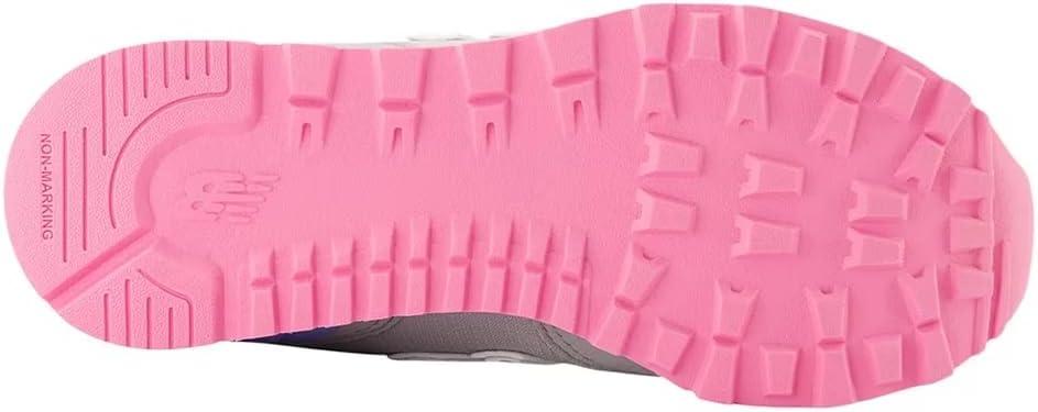 imageNew Balance UnisexChild 515 V1 LaceupRain CloudSignal PinkElectric Sky