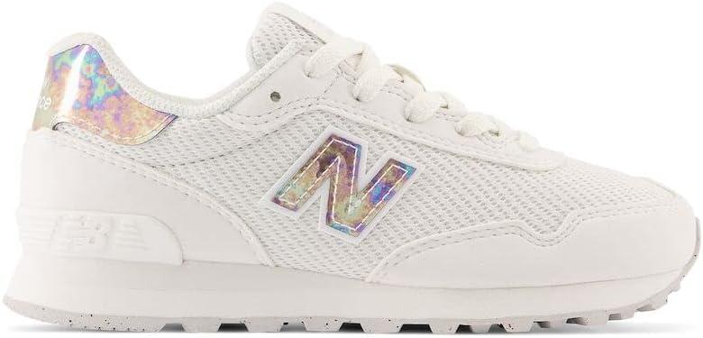 imageNew Balance UnisexChild 515 V1 LaceupReflectionGrey MatterWhite