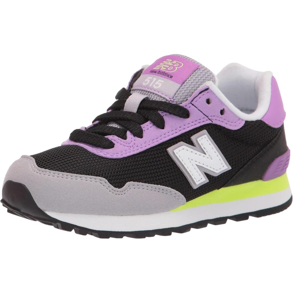 imageNew Balance UnisexChild 515 V1 LaceupBlackHeliotrope