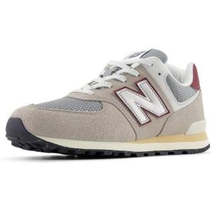 imageNew Balance 574 V1 LaceUp Sneaker Arid StoneMonarch Burgundy 55 US Unisex Big Kid