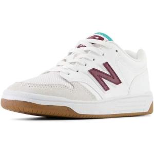 imageNew Balance UnisexChild 480 V1 LaceupWhiteNb Burgundy