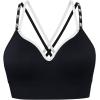 imageNew Balance Molded Cup Sports Bra for Women Athletic Workout Set Seamless Bra Sostn DeportivoBlack