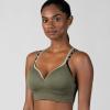 imageNew Balance Molded Cup Sports Bra for Women Athletic Workout Set Seamless Bra Sostn DeportivoDark Olive