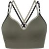 imageNew Balance Molded Cup Sports Bra for Women Athletic Workout Set Seamless Bra Sostn DeportivoDark Olive