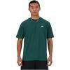 imageNew Balance Mens Essentials Stacked Logo TeeNightwatch Green