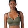 imageNew Balance Molded Cup Sports Bra for Women Athletic Workout Set Seamless Bra Sostn DeportivoDark Olive