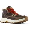 imageNew Balance Mens Fresh Foam X Hierro V1 MidCut Trail RunnersDark MushroomBlack CoffeeNeo Flame