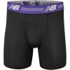 imageNew Balance Mens 6quot Performance No Fly Boxer Brief Underwear 4 PackBlackpsmPrsm PrplBlkpsmPsm