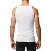imageNew Balance Mens Cotton Performance Rib Sleeveless Tank Top Undershirt 3 Pack Or 4 PackWhiteWhiteWhiteWhite