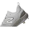 imageNew Balance Mens Fresh Foam X 3000 V6 Metal Baseball ShoesGreyWhite