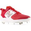 imageNew Balance Mens Fresh Foam X 3000 V6 Metal Baseball ShoesRedWhite
