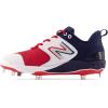 imageNew Balance Mens Fresh Foam X 3000 V6 Metal Baseball ShoesWhiteNavy BlueRed