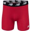 imageNew Balance Mens Velocity Cotton Breathable Lightweight No Fly Boxer Briefs Underwear 3 PackTeam RoyalBlackTeam RedDark Heather Grey