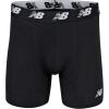 imageNew Balance Mens Velocity Cotton Breathable Lightweight No Fly Boxer Briefs Underwear 3 PackTeam RoyalBlackTeam RedDark Heather Grey