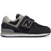 imageNew Balance UnisexChild 574 V1 Evergreen Hook and Loop SneakerBlackGrey