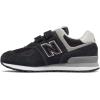 imageNew Balance UnisexChild 574 V1 Evergreen Hook and Loop SneakerBlackGrey