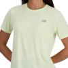 imageNew Balance Womens Athletics TShirtLime Light Heather