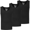 imageNew Balance Mens Cotton Performance Rib Sleeveless Tank Top Undershirt 3 Pack Or 4 PackBlackBlackBlack