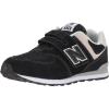 imageNew Balance UnisexChild 574 V1 Evergreen Hook and Loop SneakerBlackGrey