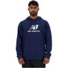 imageNew Balance mens Nb Essentials Stacked Logo Pullover HoodieNny  Navy