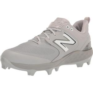 imageNew Balance Mens Fresh Foam 3000 V7 Molded Baseball Shoe Mercury RedGold 65 MGreyWhite