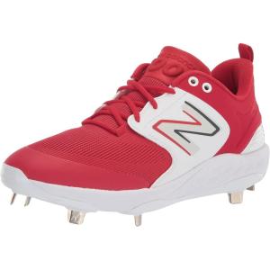 imageNew Balance Mens Fresh Foam X 3000 V6 Metal Baseball ShoesRedWhite