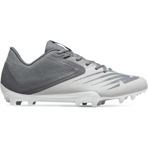 imageNew Balance Mens Rush V2 Low Lacrosse Shoe GreyWhite usFootwearSizeSystem Adult Men Numeric Medium Numeric14