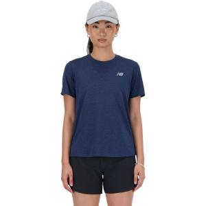 imageNew Balance Womens Athletics TShirtNb Navy Heather
