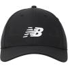 imageNew Balance Adult Unisex 6 Panel Lightweight Adjustable Stretch Performance Workout Gym Running Mesh HatNatral Black