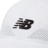 imageNew Balance Adult Unisex 6 Panel Lightweight Adjustable Stretch Performance Workout Gym Running Mesh HatNatural White
