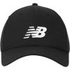 imageNew Balance Adult Unisex 6 Panel Structured StretchFit Performance Running Workout Gym HatBlack