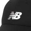 imageNew Balance Adult Unisex 6 Panel Structured StretchFit Performance Running Workout Gym HatBlack