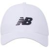 imageNew Balance Adult Unisex 6 Panel Structured StretchFit Performance Running Workout Gym HatWhite