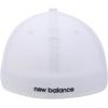 imageNew Balance Adult Unisex 6 Panel Structured StretchFit Performance Running Workout Gym HatWhite