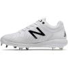 imageNew Balance Mens 4040 V5 Metal Baseball ShoeWhiteWhite