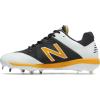 imageNew Balance Mens L4040v4 Metal Baseball ShoeBlackYellow
