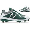 imageNew Balance Mens L4040v4 Metal Baseball ShoeGreenWhite