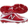 imageNew Balance Mens L4040v4 Metal Baseball ShoeRedWhite