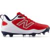 imageNew Balance Womens Fresh Foam Velo V4 Molded Softball ShoesTeam RedWhiteTeam Royal