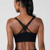 imageNew Balance Womens Seamless Strappy Sports Bra 3 Pack  Wirefree Athletic Bralette for Yoga Training and Everyday ComfortBlack
