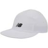 imageNew Balance Adult Unisex 5 Panel Lightweight Adjustable Camper Flat Bill Running HatNatural White