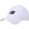 imageNew Balance Adult Unisex 6 Panel Structured StretchFit Performance Running Workout Gym HatWhite