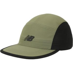 imageNew Balance Adult Unisex 5 Panel Lightweight Adjustable Camper Flat Bill Running HatOlive