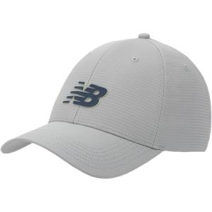 imageNew Balance Adult Unisex 6 Panel Structured StretchFit Performance Running Workout Gym HatGray