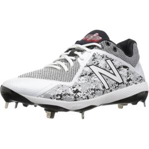 imageNew Balance Mens L4040v4 Metal Baseball ShoeWhiteCamo Green